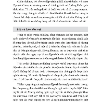 Clean Code - Mã Sạch Và Con Đường Trở Thành Lập Trình Viên Giỏi (Tái Bản 2023)