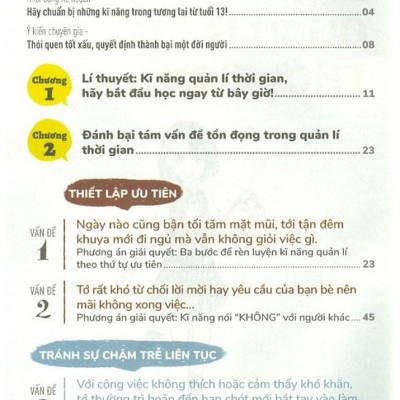 Kĩ Năng Vàng Cho Teen Thế Kỉ 21 - Bí Kíp Quản Lí Thời Gian (Tái Bản 2024)