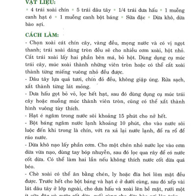 Ngọt Ngào Chè Nam Bộ