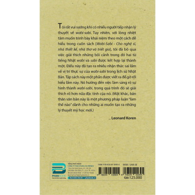 Combo Wabi-sabi - Leonard Koren