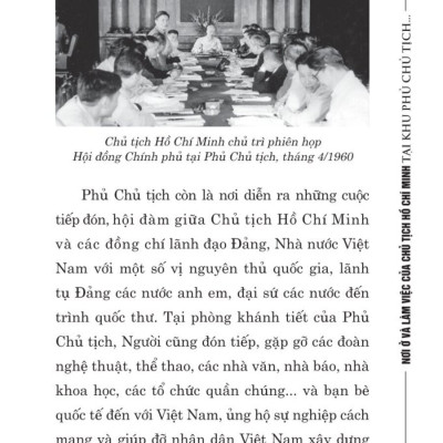 Nơi ở và làm việc của Chủ tịch Hồ Chí Minh tại Khu Phủ Chủ tịch - Hà Nội - bản in 2025