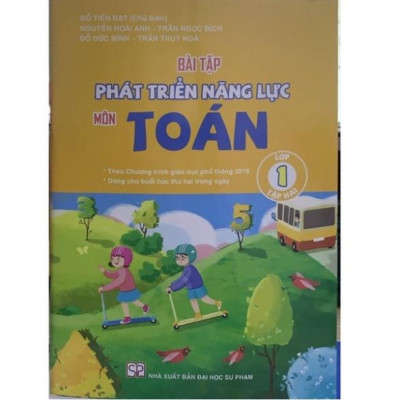 Sách - Combo Bài tập phát triển năng lực môn Toán lớp 1 (SGK Cánh Diều)