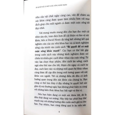 Bí Quyết Để Có Một Cuộc Sống Khỏe Mạnh - Bản Quyền