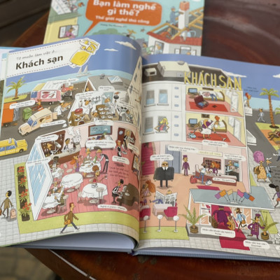 (Combo 2 cuốn, bìa cứng in màu ) BẠN LÀM NGHỀ GÌ THẾ? -   Bộ sách hướng nghiệp dành cho thiếu nhi - Hana Vaskova, Petra Bartikova, Silvie Sanza  – Hoàng Thu Phương dịch - NXB Đại học Sư phạm