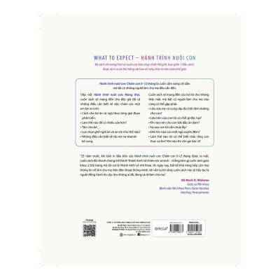 (Bìa cứng) HÀNH TRÌNH NUÔI CON - Chăm Con 0-12 Tháng - What To Expect The First Year - Heidi Murkoff