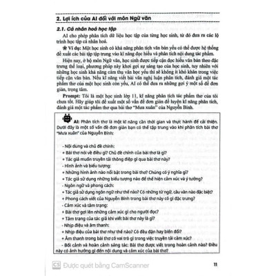 Ứng dụng trí tuệ nhân tạo (AI) trong dạy và học môn ngữ văn (dành cho giáo viên và học sinh) HAB