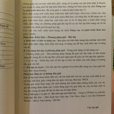 Sách - Nâng Cao Và Phát Triển Hóa Học 9 - NXB Giáo dục