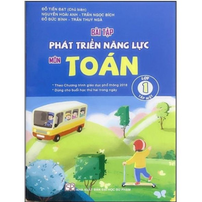 Sách - Combo Bài tập phát triển năng lực môn Toán lớp 1 (Tập 1+Tập 2) - (SGK Cánh Diều)