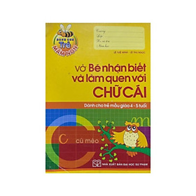 Bé Vào Lớp 1 - Vở Bé Nhận Biết & Làm Quen Chữ Cái (4 - 5T) - Bản Quyền
