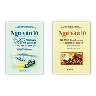 Sách - Combo 2 cuốn Ngữ Văn 10 đề ôn luyện và kiểm tra + Phương pháp đọc hiểu và viết (Dùng ngữ liệu ngoài sgk)