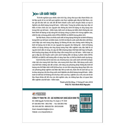 Sách - Nghiên Cứu Định Lượng Trong Kế Toán - Kiểm Toán - NS Kinh Tế