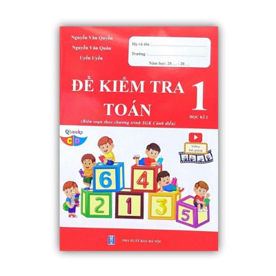 Sách - Combo Đề kiểm tra toán + tiếng việt 1 học kì 2 ( cánh diều )