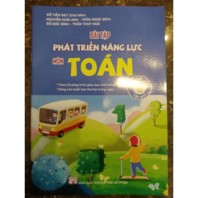 Sách - Combo Bài tập phát triển năng lực môn Toán lớp 1 (Tập 1+Tập 2) - (SGK Cánh Diều)