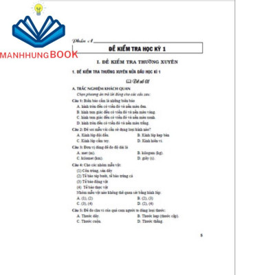 Sách - đề kiểm tra khoa học tự nhiên 6 dung kèm SGK kết nối tri thức với cuỗ sống