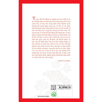 Di sản Hồ Chí Minh. Sức mạnh tư duy Hồ Chí Minh