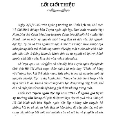 Kỷ Niệm 80 Năm Quốc Khánh Nước Cộng Hòa Xã Hội Chủ Nghĩa Việt Nam: Tuyên Ngôn Độc Lập Năm 1945 - Ý Nghĩa, Giá Trị Và Sự Trường Tồn
