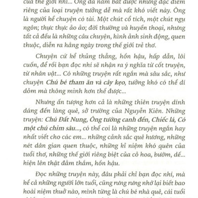 Những Truyện Hay Viết Cho Thiếu Nhi - NGUYỄN KIÊN (Tái Bản 2020)