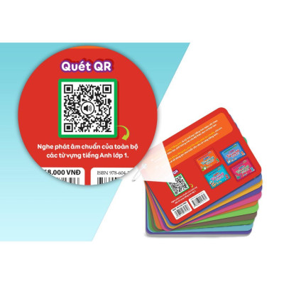 Sách Flashcard - Vui Học Tiếng Anh - Nghe Và Học Phát Âm Chuẩn Từ Vựng Tiếng Anh Lớp 1 - Megabook