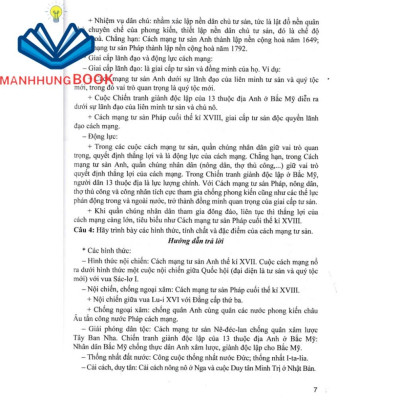 SÁCH - trả lời câu hỏi lịch sử 11 - tự luận và trắc nghiệm (dùng chung cho các bộ sgk hiện hành)