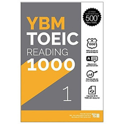 YBM TOEIC Reading 1000 - Vol 1 - Bản Quyền