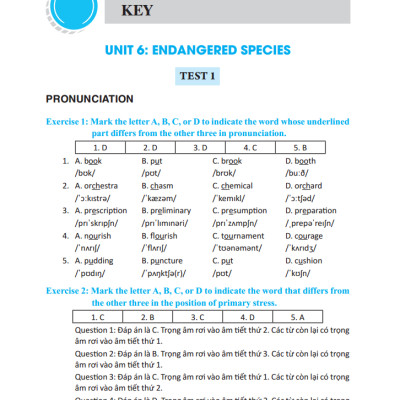 Bài Tập Trắc Nghiệm Tiếng Anh Lớp 12 Tập 2 - Có Đáp Án