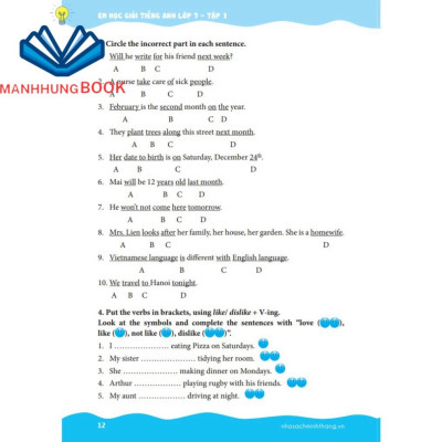 Sách - Em học giỏi tiếng Anh lớp 7 tập 1 (tái bản kèm CD)