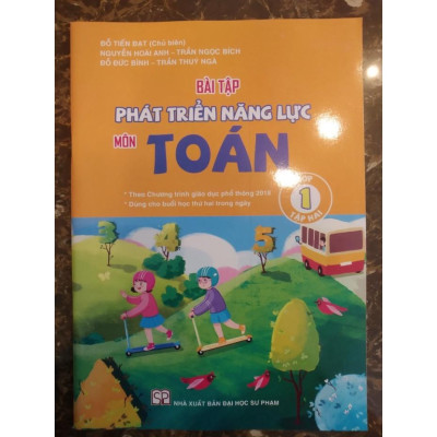 Sách - Combo Bài tập phát triển năng lực môn Toán lớp 1 (Tập 1+Tập 2) - (SGK Cánh Diều)