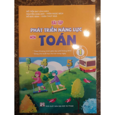 Sách - Combo Bài tập phát triển năng lực môn Toán lớp 1 (SGK Cánh Diều)