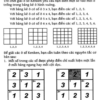 Trò Chơi Ô Chữ Số Thông Minh Kenken - Dành Cho Người Bắt Đầu (Tập 4)