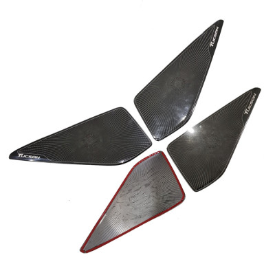 Ốp trang trí, bảo vệ màng loa dành cho xe Hyundai Tucson 2016-2020 vân phay xước