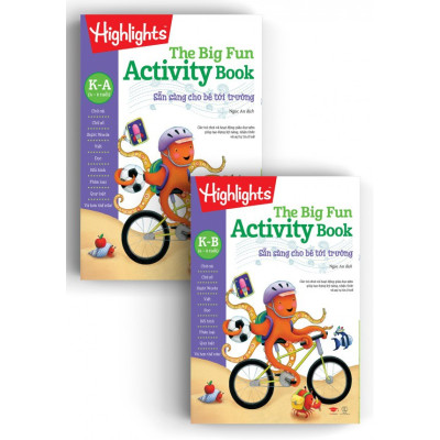 Sách big fun activity books sẵn sàng cho bé tới trường - bộ 6 cuốn, in màu ( 2 -  7 tuổi )