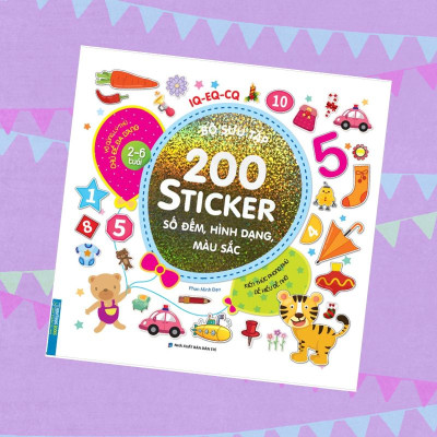 Bộ Sưu Tập 200 Sticker - Số Đếm, Hình Dạng, Màu Sắc