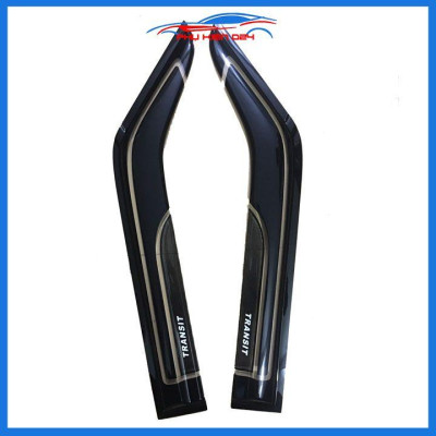 Vè che mưa ô tô Transit 2014-2015-2016-2017-2018-2019-2020-2021 sơn gồ đen nhựa ABS -chắn mưa, cản bụi-