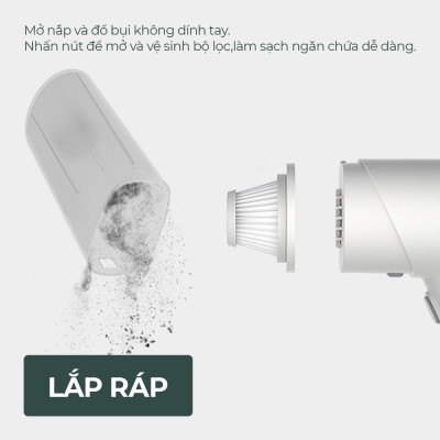 Máy Hút Bụi Ô Tô Cầm Tay Không Dây Mini LEKIMA LCW-5000, Hút Bụi Ô Tô Sofa Giường Nệm Dùng Cho Gia Đình - Hàng Nhập Khẩu