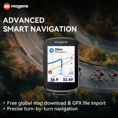 Đồng Hố Tốc Độ Xe Đạp Dẫn Đường Magene C506 SE IPS 2.4 inch GPS WiFi Bluetooth Tương Thích Garmin Strava Hỗ Trợ Android iOS