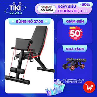 Ghế Tập Tạ Đa Năng P189 Hỗ Trợ Các Bài Tập Cơ Bụng Cơ Tay Gấp Gọn - Đại Nam Sport