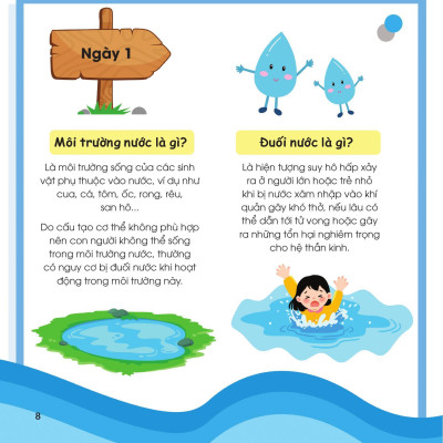 Sách - Bộ Sách 30 Ngày Cùng Em Học Hiểu Về - Phòng Cháy, Chữa Cháy + Phòng Chống Đuối Nước (Bộ 2 Cuốn)