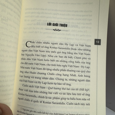 [Ấn bản 2023] VIỆT NAM QUÊ HƯƠNG THỨ HAI CỦA TÔI - Kostas Sarantidis -Nguyễn Văn Lập - Quách Thanh Hương-Ioanna dịch - Nhà xuất bản Chính Trị Quốc Gia Sự Thật.