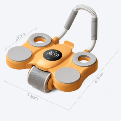 Dụng Cụ Tập Cơ Bụng, Con lăn Tập GYM Thế Hệ Mới,Có Đồng Hồ Tự Động,Đàn Hồi Cho Nam,Nữ Tại Nhà(Tặng thảm+Cáp Sạc)