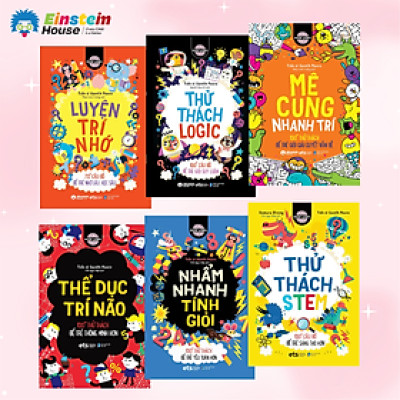 Trọn Bộ Sách Brain Games: Luyện Trí Nhớ + Thử Thách Logic + Mê Cung Nhanh Trí + Thể Dục Trí Não + Nhẩm Nhanh Tính Giỏi + Thử Thách Stem