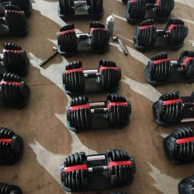 Một Bộ 2 Tạ Tay 48kg ,mỗi bên 24kg Điều Chỉnh Khóa Số Tự Động ( Tổng 48kg)Loại Cao Cấp Có Khay đựng