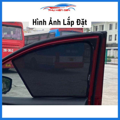 Bộ rèm che nắng ô tô nam châm theo xe Vinfast Vfe34 2022-2023 chắn nắng tốt, lắp đặt đơn giản, tiện lợi