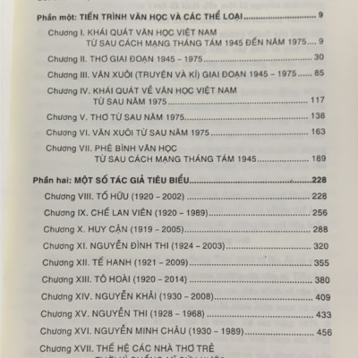 Sách - Văn học Việt Nam : Từ sau cách mạng tháng tám 1945