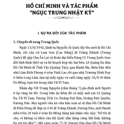 Hồ Chí Minh - Những Vần Thơ Trong Gông Cùm 