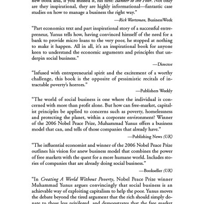 Creating a World Without Poverty