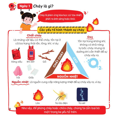 Sách - Bộ Sách 30 Ngày Cùng Em Học Hiểu Về - Phòng Cháy, Chữa Cháy + Phòng Chống Đuối Nước (Bộ 2 Cuốn)