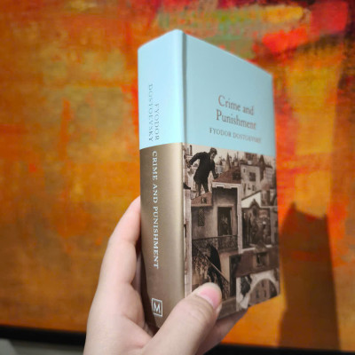 Sách - Crime and Punishment by Fyodor Dostoevsky: 96 - Nhập khẩu UK, bìa cứng, khổ pocket dát vàng