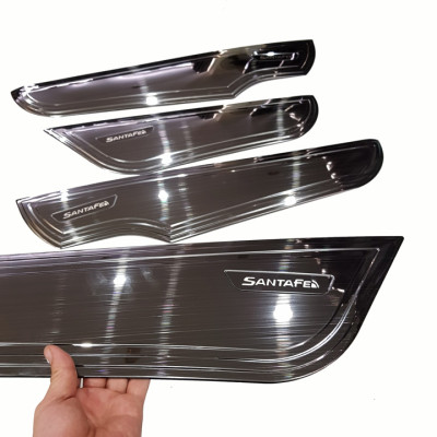 Bộ ốp Titan chống trầy xước Tapli, Táp li dành cho xe Hyundai Santafe 2019-2020