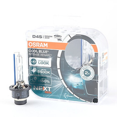 Combo 2 Bóng Đèn Xenon (Next Gen) OSRAM Cool Blue Intense D4S 66440CBN 12V 35W