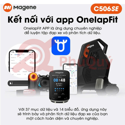 Đồng Hố Tốc Độ Xe Đạp Dẫn Đường Magene C506 SE IPS 2.4 inch GPS WiFi Bluetooth Tương Thích Garmin Strava Hỗ Trợ Android iOS